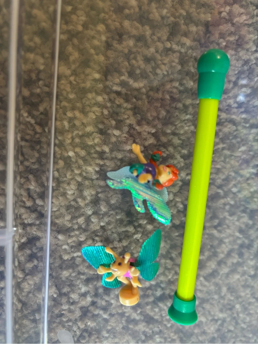 Vintage 2001 Polly Pocket Flower Fairies Flying School Play-set Damaged Incomple